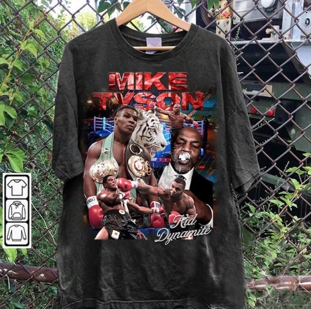 90s Graphic Style Mike Tyson T-Shirt - Iron Mike